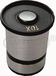 Micrometer Eyepiece for microscopes manufactured by Amtech India for precise specimen measurement in laboratory and educational applications