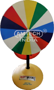 ewton Color Disk apparatus for demonstrating color mixing and optical color phenomena